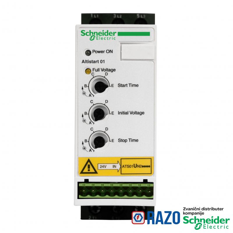 soft starter za asinhroni motor - ATSU01 - 6 A - 200..480V - 0.75..3 kW 