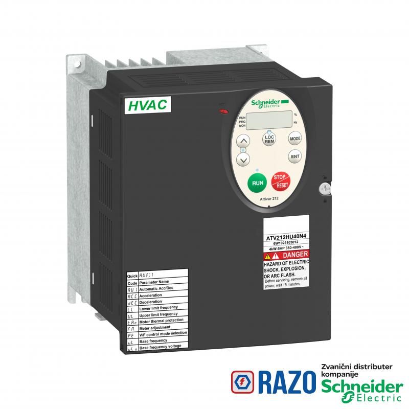 frekventni regulator ATV212 - 3kW - 480V - trofazno - EMC - IP21 