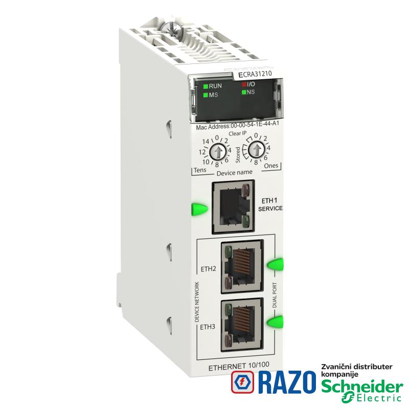 Modicon X80 EIO Drop adapter za Ethernet rek 