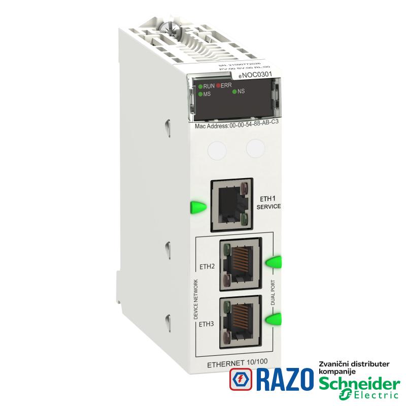 Ethernet modul M580 - Ethernet 3 porta 