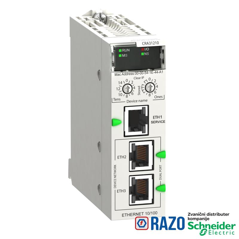 Modicon X80 RIO Drop E/IP Performance - servisni port - napredne funkcije 
