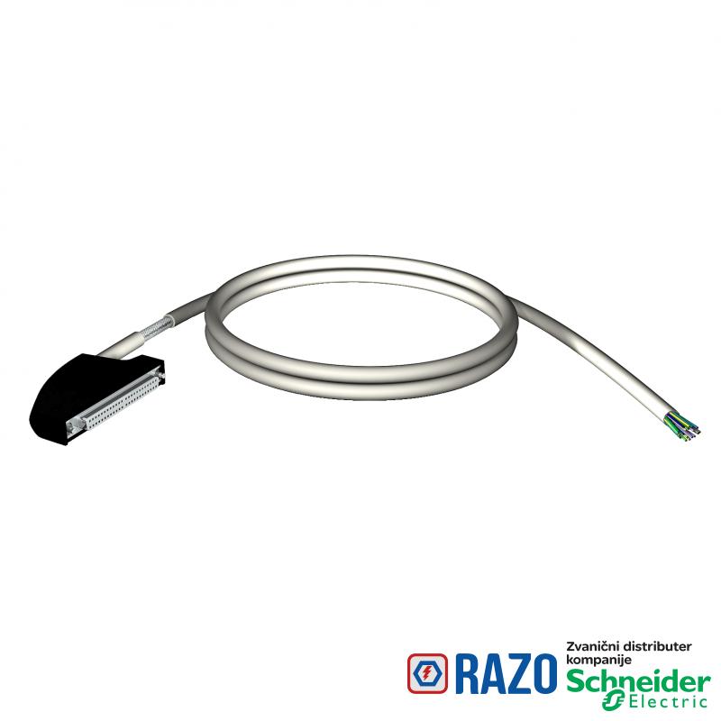 oklopljen set kablova - 40-pin.priklj. blok-1 kraj sa slob.žicama-za M340 I/O-5m 