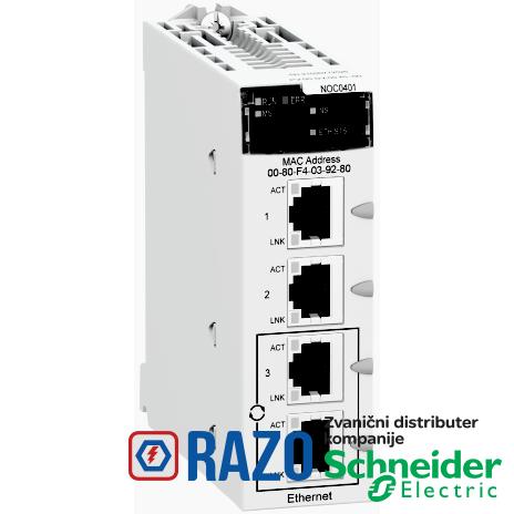 Ethernet modul M340 - 4 x RJ45 10/100 