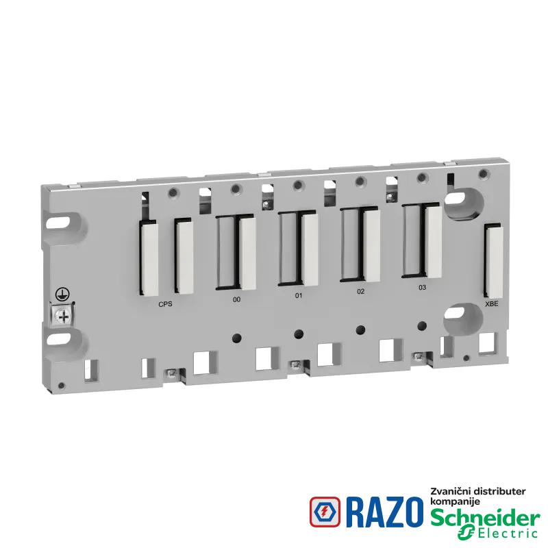 rek M340 - 4 slota - montaža na panel, ploču ili DIN šinu 