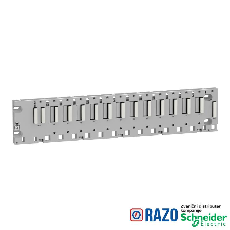 rek M340 -12 slotova - montaža na panel, ploču 