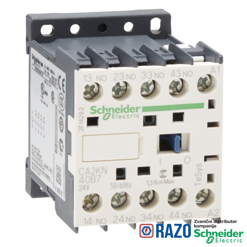 TeSys K pomoćni kontaktor - 4 NO - <= 690 V - 24 V AC kalem 