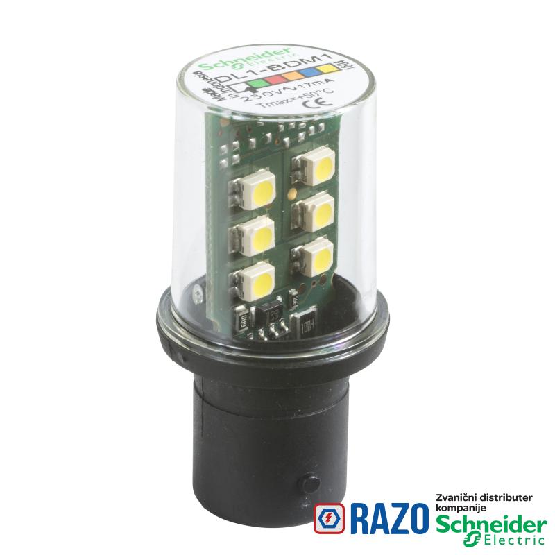 zaštićena LED sijalica sa BA15d bazom - trajno osvetljenje - bela - 230 V 