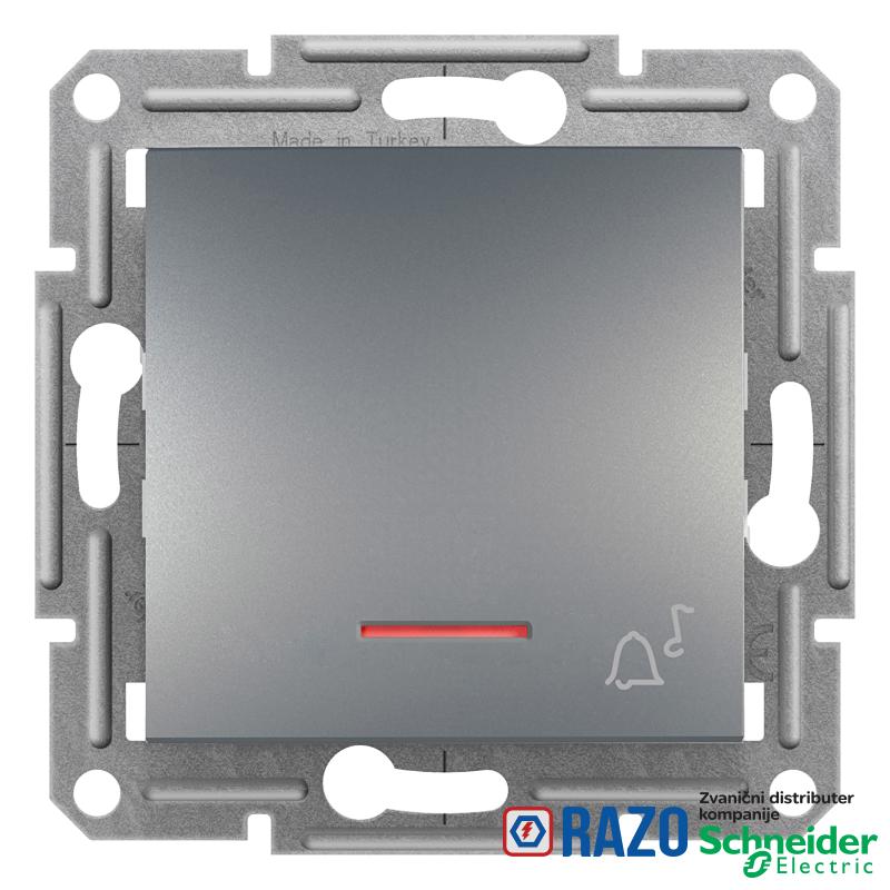 jednopolni taster 10A sa lokat. lamp. 