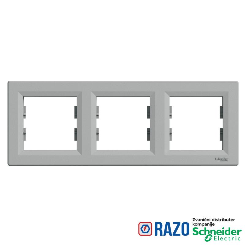 Asfora - horizontalni ram za 3 elementa, aluminijum 