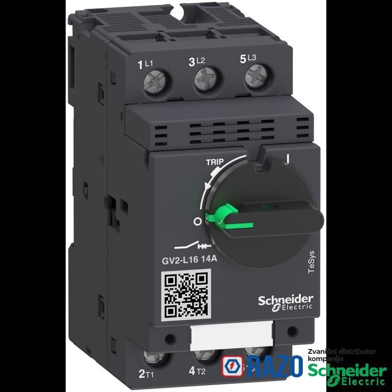 TeSys GV2 - prekidač - prekostrujna zaštita - 14 A - vijčani priključak 