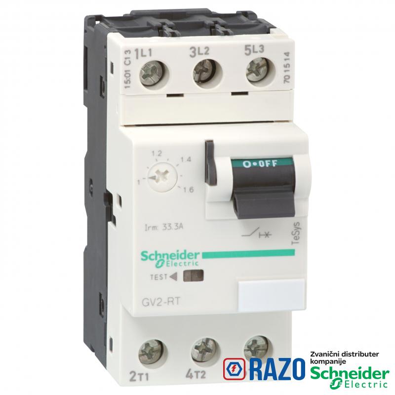 TeSys GV2-prekidač-termomagnetna zaštita - 0.63…1 A - vijčani priključak 