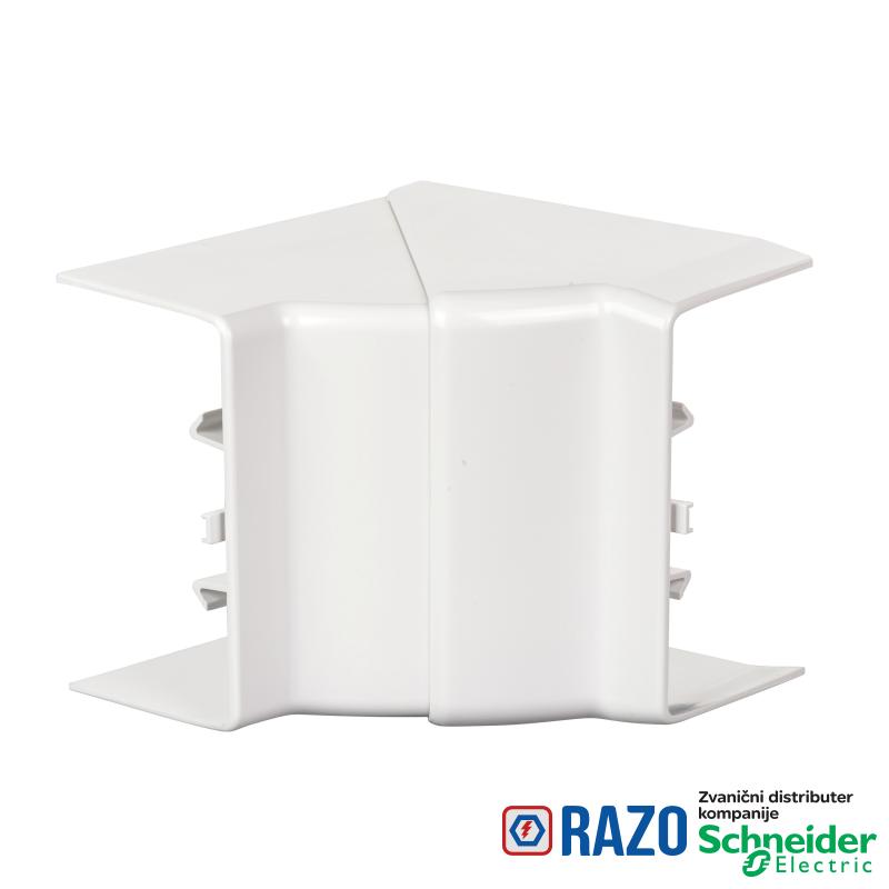 OptiLine 45 - unutrašnji ugao - 95 x 55 mm - PC/ABS - polarno bela 