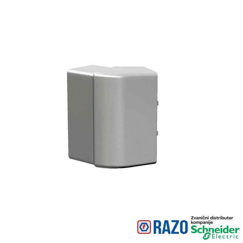 OptiLine 45 - spoljašnji ugao - PC/ABS - aluminijum metalik 