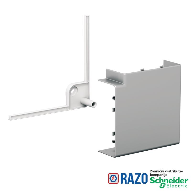 OptiLine 45 - pregib 90° - PC/ABS - aluminijum metalik 