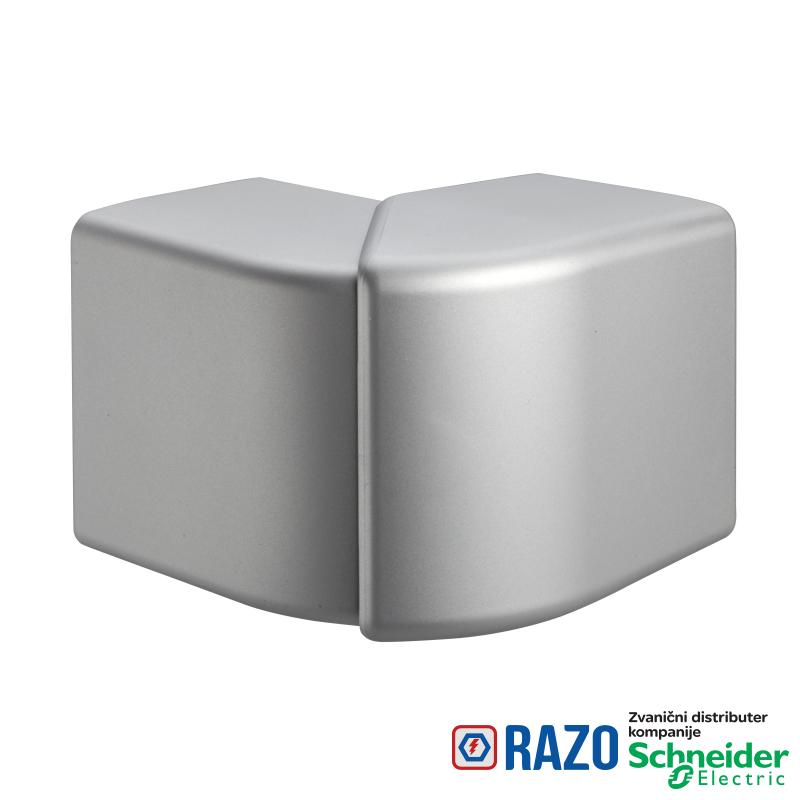 OptiLine 45 - spoljašnji ugao - PC/ABS - aluminijum metalik 