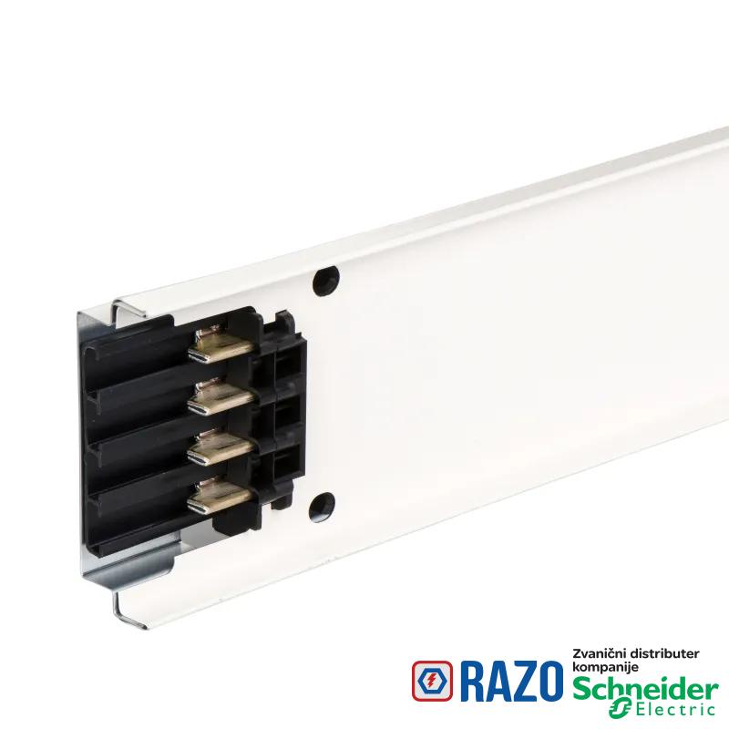 Canalis - ravni vodni deo - 160 A - 3 otcepne utičnice - 3L+N+PE - 3m - beli 