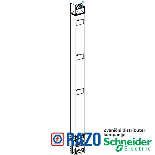 Canalis - usponski element - 630A - 3 utičnice - 3L+N+PE - 2m - beli 