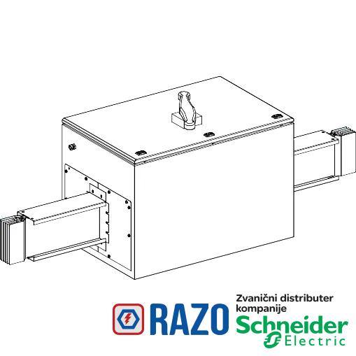 Canalis - Al deo sa zaštitom šinskog razvoda sa Compact NS1000N - 1000A - 3L+PE 