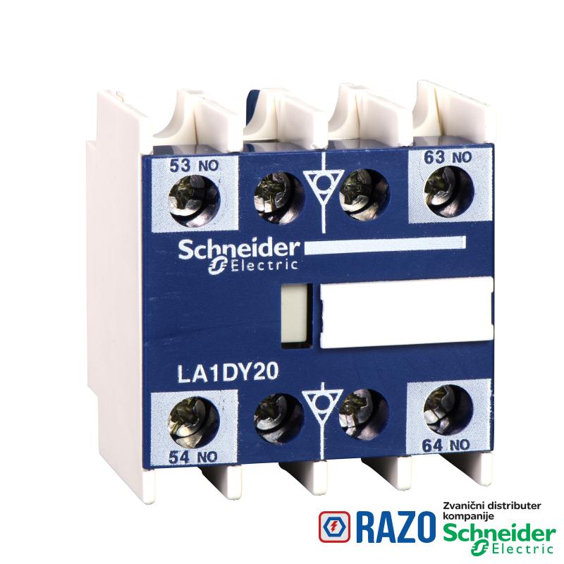 TeSys D - pomoćni kontaktni blok - 1 NO + 1 NC - vijčani priključak 