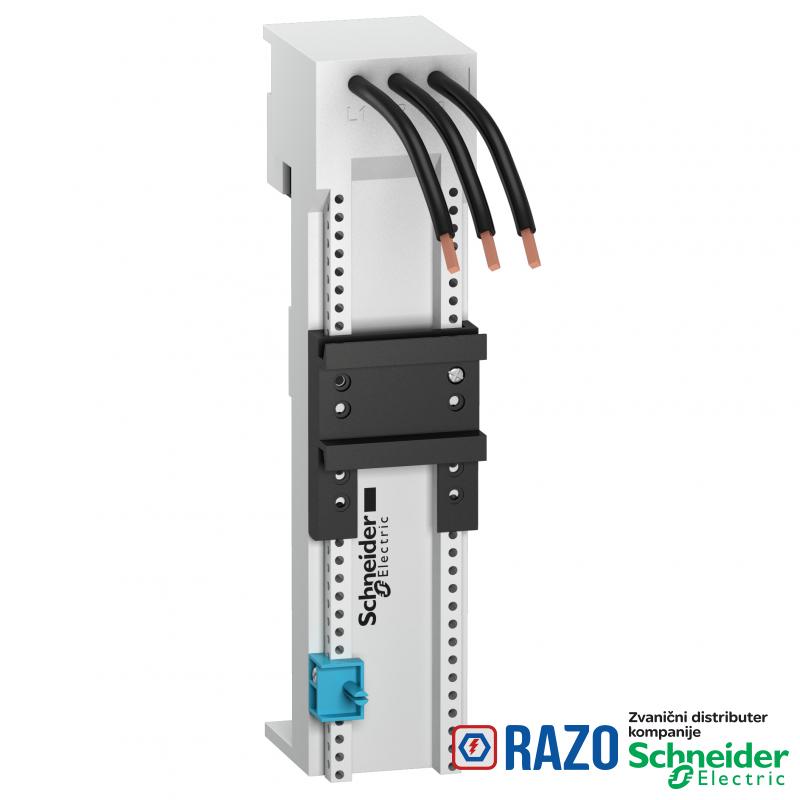 montažna ploča LA9Z 1x3P 32A - 45x200x63mm za LUB12, LUB32 