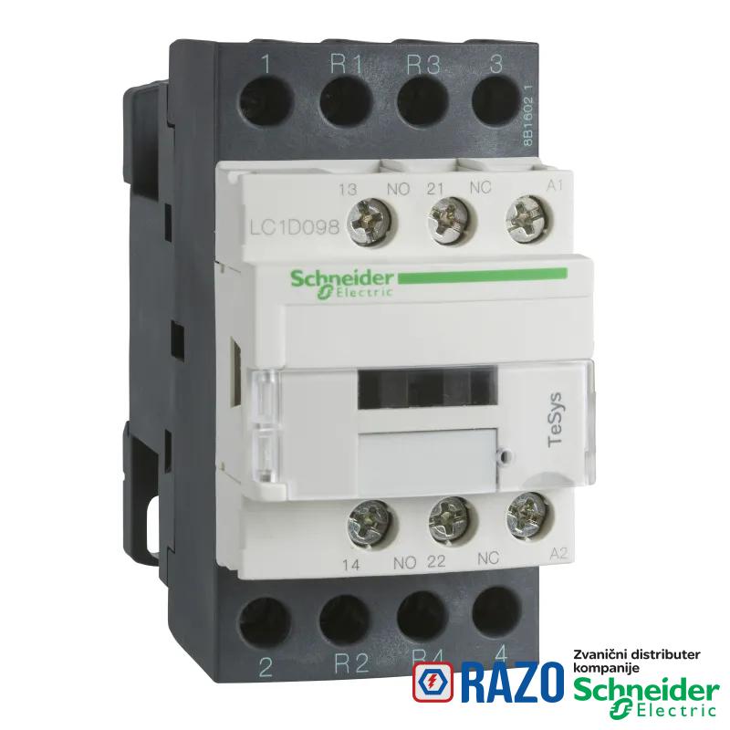 TeSys D kontaktor - 4P(2 NO + 2 NC) - AC-1 - <= 440 V 20 A - 48 V AC kalem 