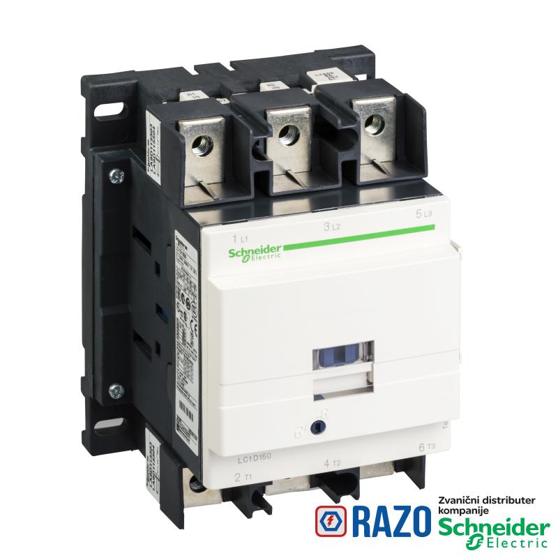 TeSys D kontaktor - 3P(3 NO) - AC-3 - <= 440 V 150 A - 110 V AC 50/60 Hz kalem 