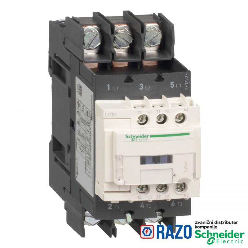 TeSys D kontaktor - 3P(3 NO) - AC-3 - <= 440 V 50 A - 24 V DC standard kalem 