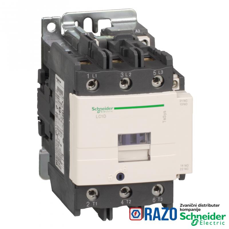 TeSys D kontaktor - 3P(3 NO) - AC-3 - <= 440 V 80 A - 42 V AC 50/60 Hz kalem 