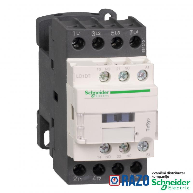 TeSys D kontaktor - 4P(4 NO) - AC-1 - <= 440 V 40 A - 220 V DC standardni kalem 