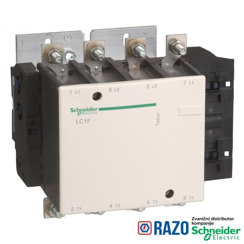 TeSys F kontaktor - 4P(4 NO) - AC-1 - <= 440 V 200 A - bez kalema 