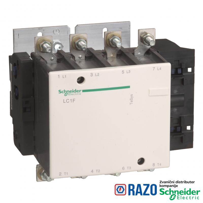 TeSys F kontaktor - 4P (4 NO) - AC-1 - <= 440 V 275 A - kalem 230 V AC 