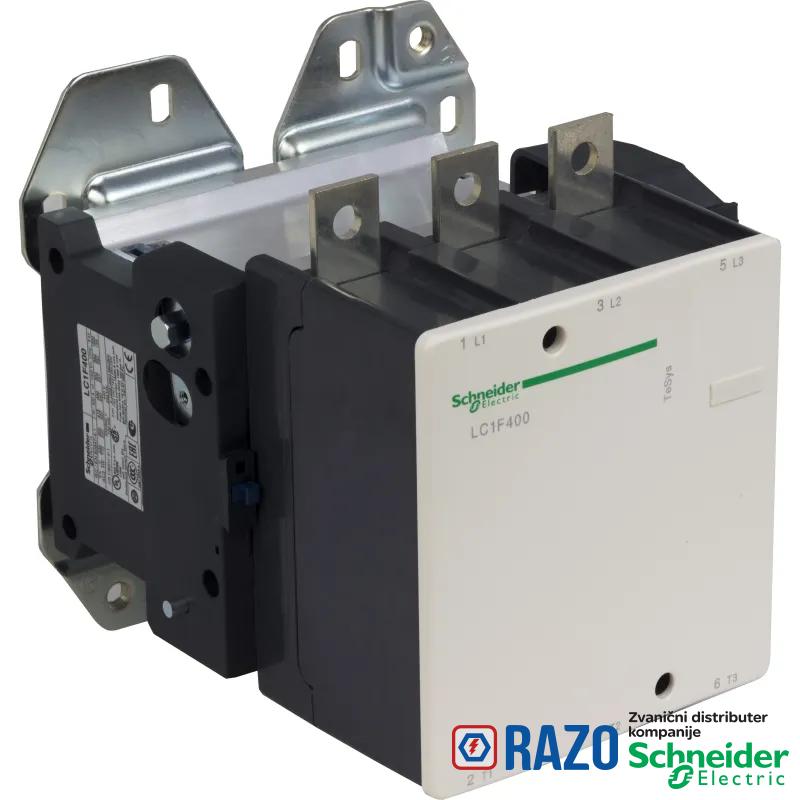 TeSys F kontaktor - 3P(3 NO) - AC-3 - <= 440 V 400 A - bez kalema 