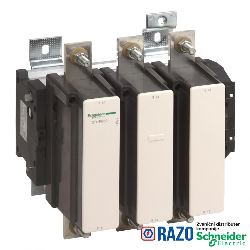 TeSys F kontaktor - 3P (3 NO) - AC-3 - <= 440 V 800 A - kalem 400 V DC 