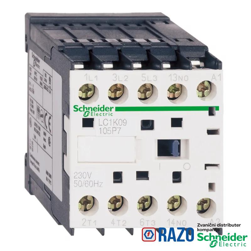 TeSys K kontaktor - 3P(3 NO) - AC-3 - <= 440 V 6 A - 24 V AC kalem 