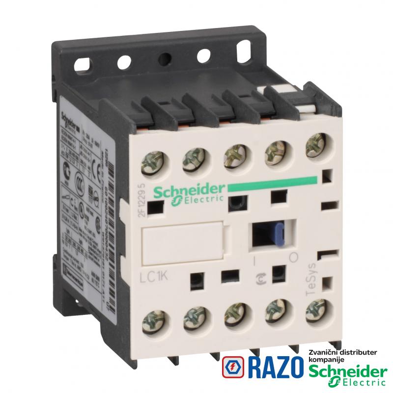 TeSys K kontaktor - 3P(3 NO) - AC-3 - <= 440 V 6 A - 24 V AC kalem 