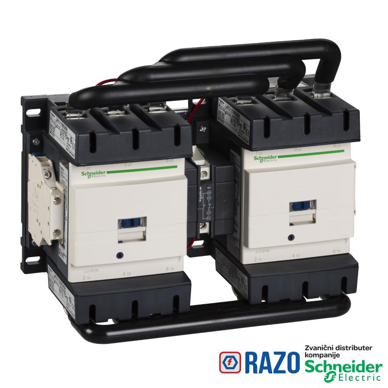 TeSys D kontaktor za promenu smera- 3P(3 NO)- AC-3 - <= 440 V 115A -230VAC kalem 