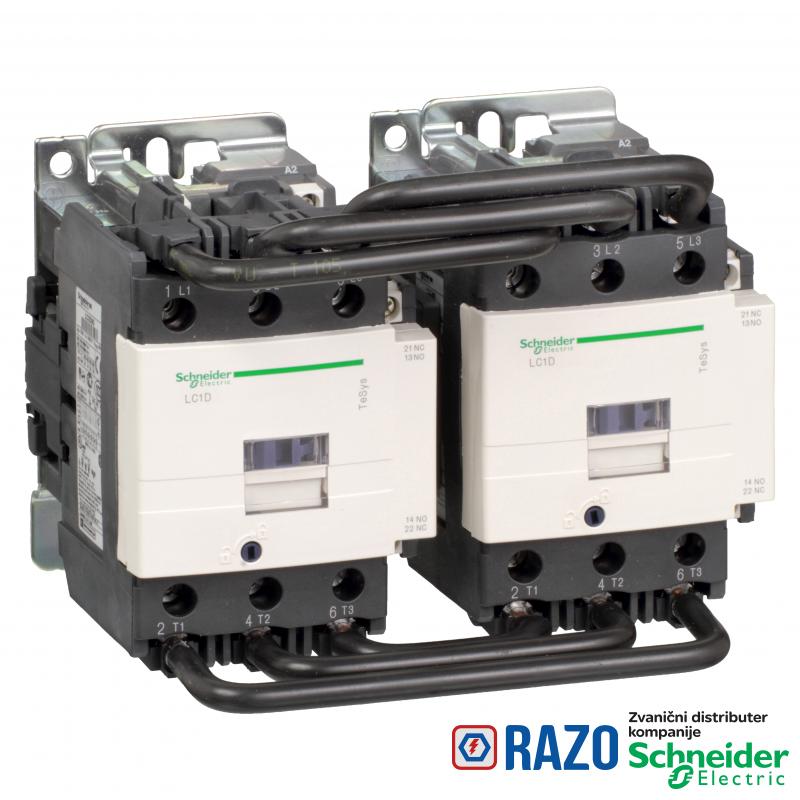 TeSys D kontaktor za prom. smera- 3P(3NO)- AC-3 - <= 440 V 80 A - 48 V AC kalem 