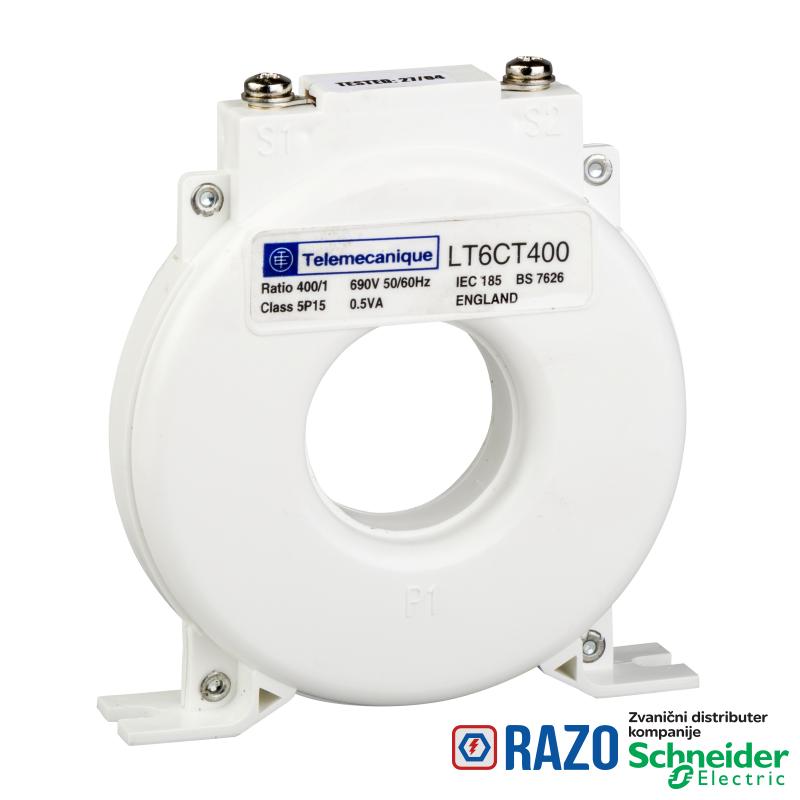 strujni transformator TeSys T LT6CT - 400/1 A - tačnost: klasa 5P 