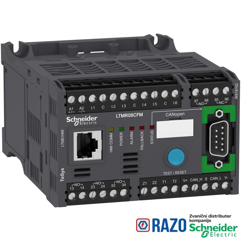 motorni kontroler LTMR TeSys T - 100..240 V AC 8 A za CANopen 