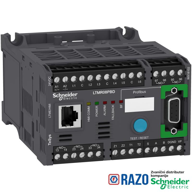 motorni kontroler LTMR TeSys T - 24 V DC 8 A za Profibus DP 