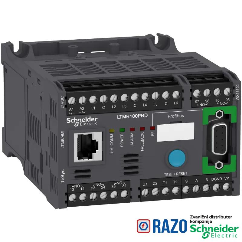 motorni kontroler LTMR TeSys T - 24 V DC 100 A za Profibus DP 