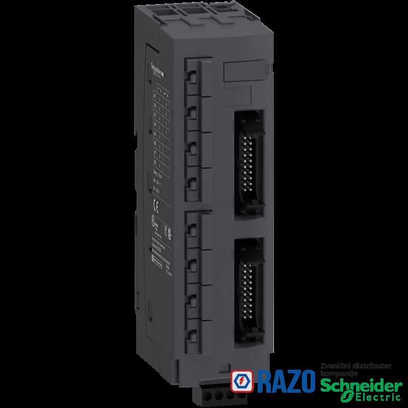 razdelnik za 8 motornih pokretača TeSys U - 8 RJ45 - 2 HE10 PLC strana - 24 V DC 