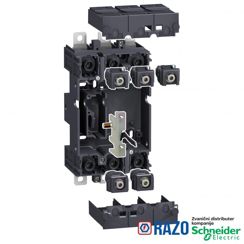 komplet utičnog postolja - 3P - za NSX100..250 