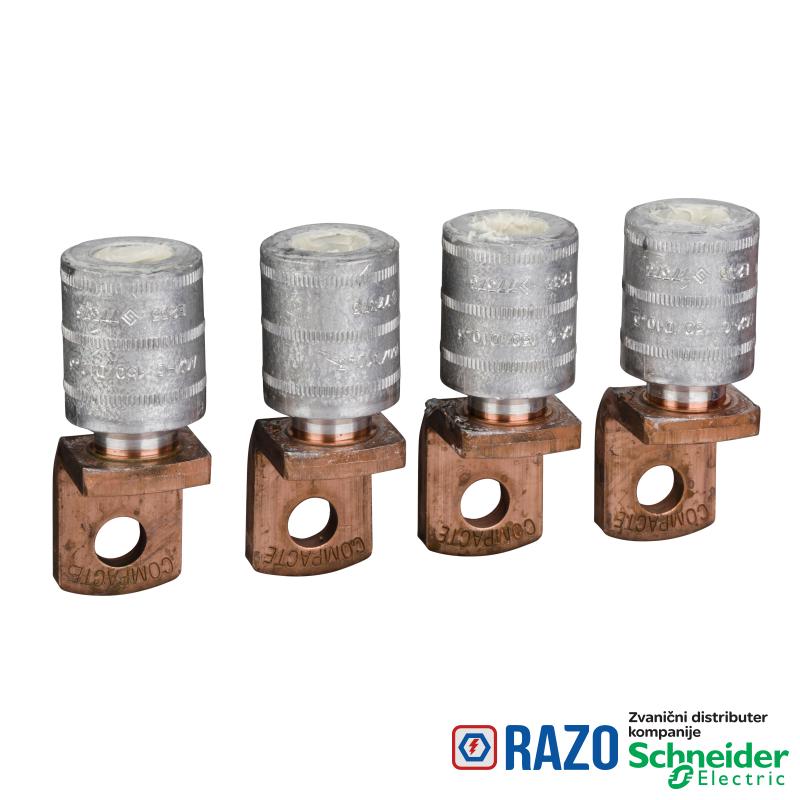 4 stopice - za aluminijumski kabl 300 mm² i međufazne pregrade 