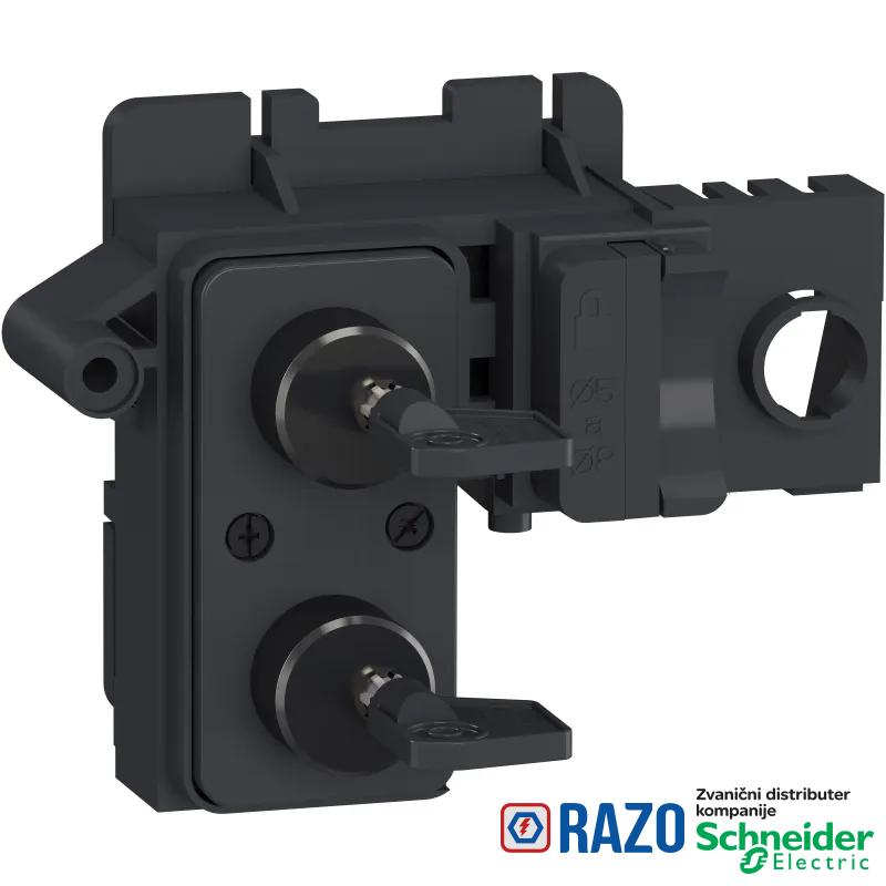 Zaključavanje u OFF položaju - 2 iste Profalux brave + katanac - za MTZ2/MTZ3 