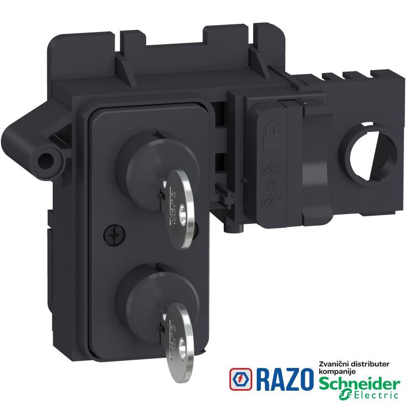 Zaključavanje u OFF položaju - 2 iste Ronis brave + katanac - za MTZ2/MTZ3 