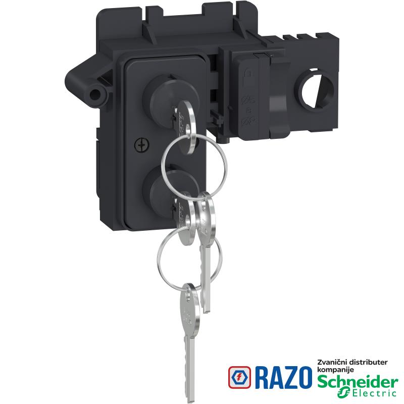 Zaključavanje u OFF položaju - 2 različite Ronis brave + katanac - za MTZ2/MTZ3 