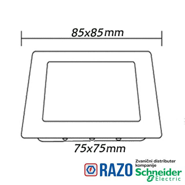 LED Panel Ugradni kockasti 3W 4200K 