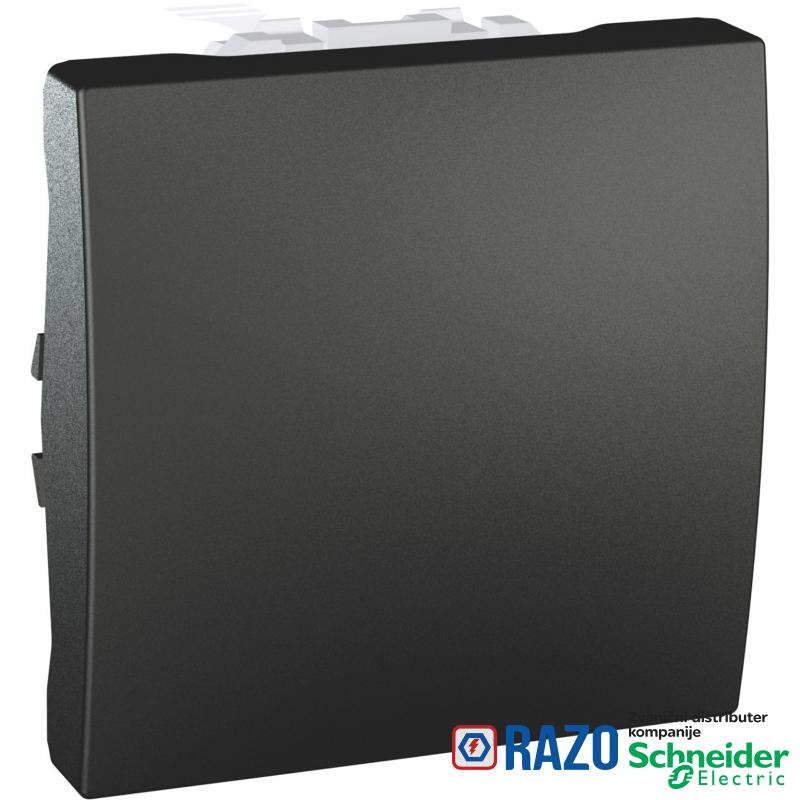 Unica Top/Class - taster - 10 A 250 VAC - 2 m - grafit 