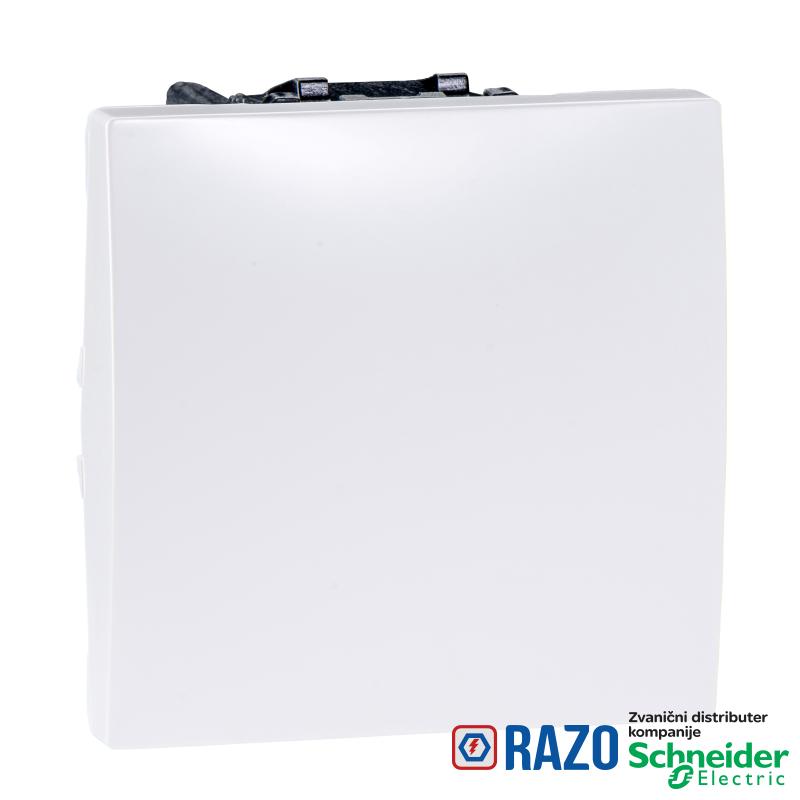 Unica - jednopolni prekidač - 16 AX 250 VAC - 2 m - beli 